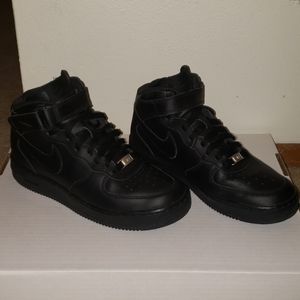 all black air force high top